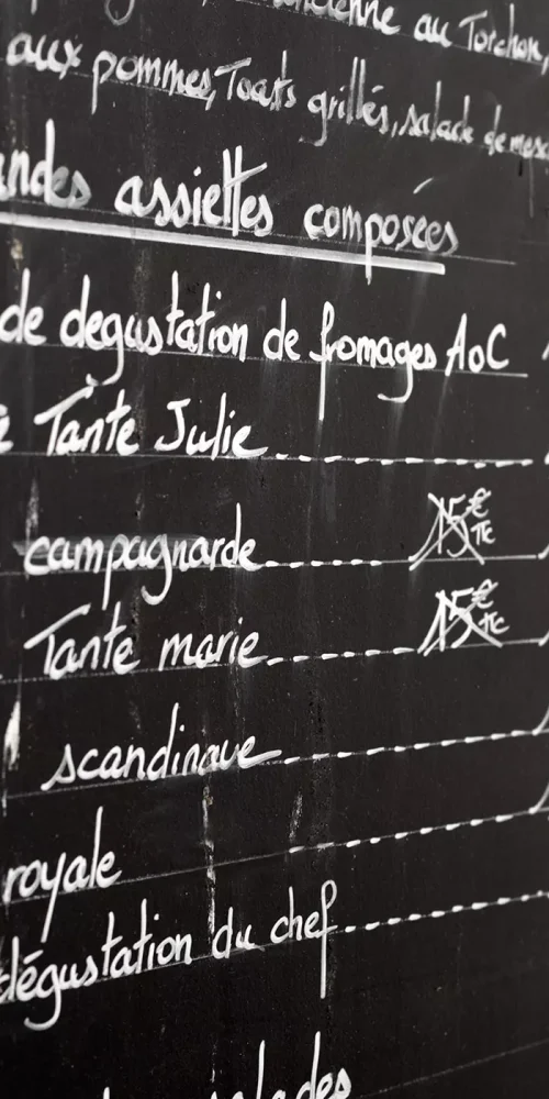 Diseño de carta restaurante